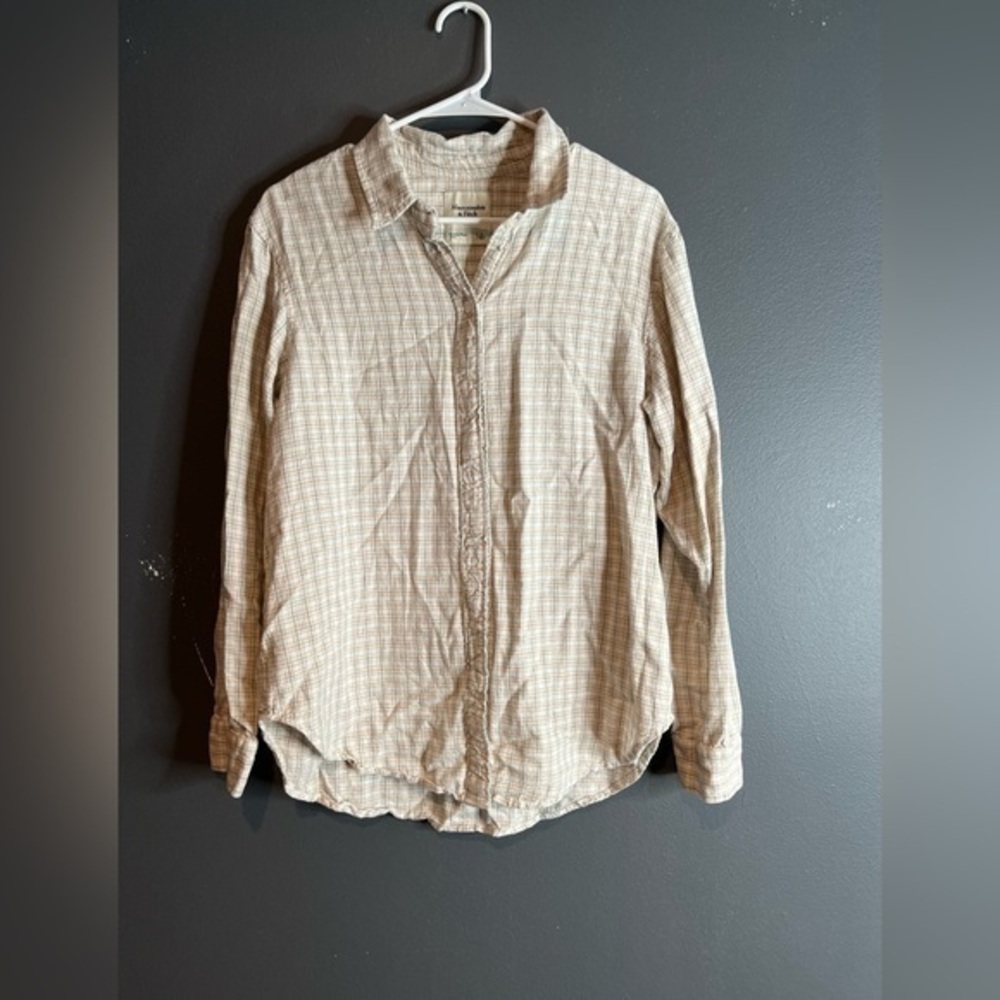 Abercrombie & Fitch | white flannel